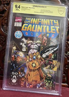 Buy Infinity Gauntlet 1 CBCS 9.4 SS  Verified George Perez W/ Orig. COA Heroland • 120.36£