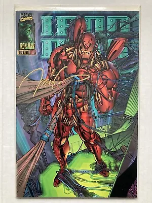 Buy Iron Man Vol 2 #1 1996 Jim Lee 22kt Gold Stamped Signature Edition W Coa Sealed • 79.44£