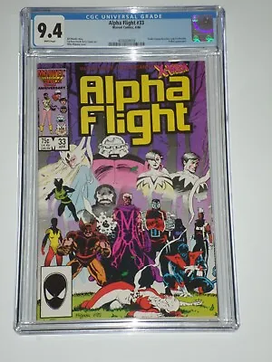 Buy Alpha Flight 33 (1986 Marvel) CGC 9.4 1st Lady Deathstrike Appearance • 55.31£
