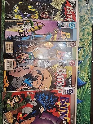Buy Batman #492 Knightfall Part 1, Part 2, Part 4, Part 5, And #439 Lot Of 5 Comics • 12.87£