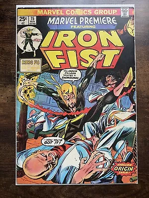 Buy Marvel Premiere #15 Comic 1974 1st Appearance & Origin Of Iron Fist Daniel Rand • 99.99£