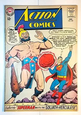 Buy Action Comics #308 With Superman Dc Comics January 1964 F/vf 7.0 Silver Age • 28.01£
