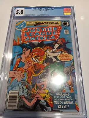 Buy Justice League Of America #163 1979 CGC 5.0 Bronze NEWSSTAND FLASH SALE!!! • 42.39£