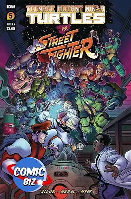 Buy Tmnt Vs Street Fighter #5 (2023) 1st Printing Medel Main Cover A Idw Comics • 4.15£