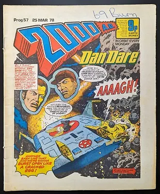 Buy 2000 AD Comic - Prog 57 (March 1978) Dan Dare, Judge Dredd • 3.59£