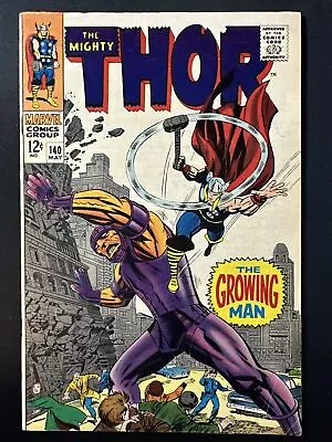 Buy The Mighty Thor #140 Vintage Marvel Comics Silver Age 1st Print 1967 VG+ *A2 • 19.76£
