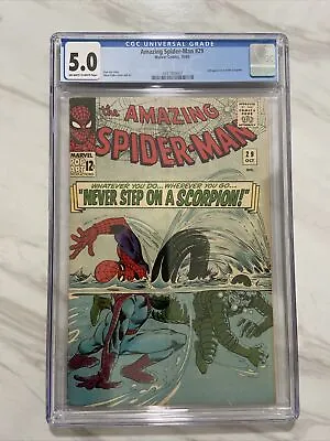 Buy Amazing Spider-Man #29 (1965) CGC 5.0 2nd Appearance Of The Scorpion! 🔑 • 138.20£