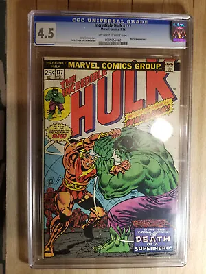 Buy Incredible Hulk #177 CGC 4.5 • 59.37£
