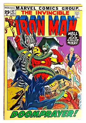 Buy Iron Man #43 VF- OW/W  1st Guardsman Double Size 1971 Bronze Age Marvel Comics • 20.51£