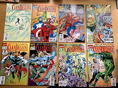Buy CLANDESTINE : COMPLETE 13 Issue 1994 Marvel SERIES SIGNED By Creator Alan DAVIS • 49.99£