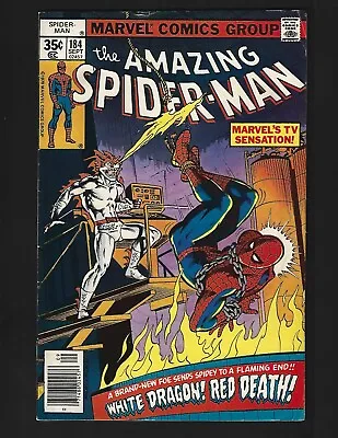 Buy Amazing Spider-Man #184 FN- Andru McLeod Giacoia 1st White Dragon II Betty Brant • 6.40£