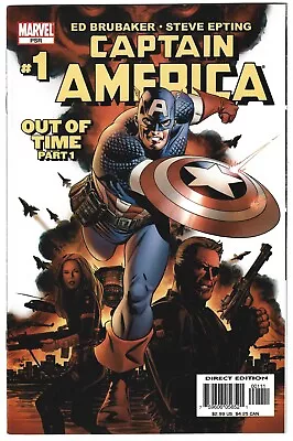 Buy Captain America #1 (Vol 5) 2005 Marvel Comics 1st Cameo Winter Soldier 9.0 VF/NM • 7.90£
