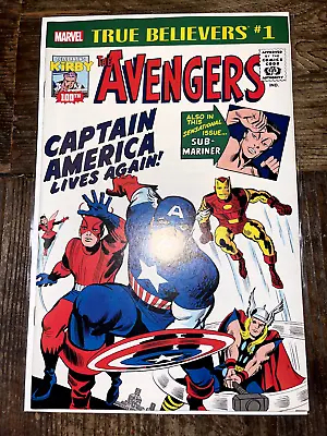 Buy 🔥Avengers #4(2017)1st Silver Age Captain America! True Believers/HOTMOVIESPEC🔥 • 8£