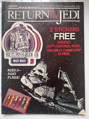 Buy Star Wars Weekly Return Of The Jedi No.75 Marvel Comic UK. • 1.75£