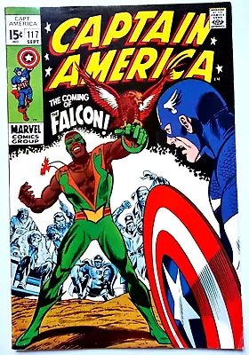 Buy CAPTAIN AMERICA 117 Marvel Silver Age 1969 1st Appearance & Origin Of Falcon Vfn • 690.50£