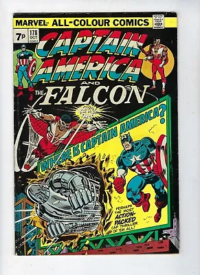 Buy Captain America # 178 And The Falcon Oct 1974 VG+ • 5.95£