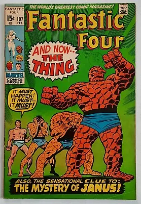 Buy Fantastic Four 107 Fine £35 1971. Postage On 1-5 Comics 2.95  • 35£