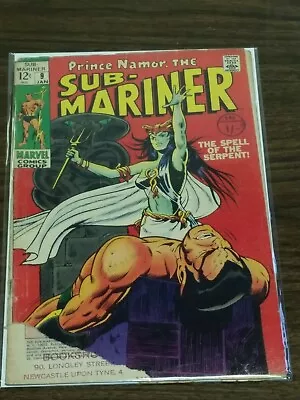 Buy Sub-mariner #9 Fr (1.0) January 1969 Marvel Comics (b) * • 9.99£