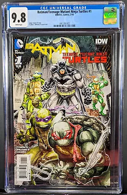 Buy Batman/Teenage Mutant Ninja Turtles #1, FIRST PRINT 2/16, CGC 9.8 WHITE PAGES!!! • 137.96£