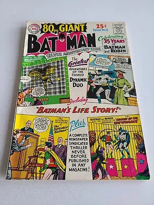 Buy Batman 80 Page Giant #5 DC 1964 Comics, Silver Anniversary Issue FINE+ 6.5 • 37.95£