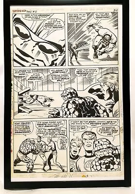 Buy Fantastic Four Annual #6 Pg. 16 By Jack Kirby 11x17 FRAMED Original Art Poster M • 48.21£