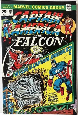 Buy Captain America #178  Marvel Comics  1974  MVS Intact  Falcon • 11.85£