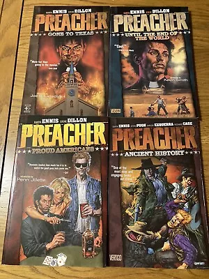 Buy Preacher - Graphic Novel Books 1-4 - Garth Ennis, Steve Dillon • 30£