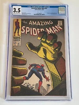Buy Amazing Spider-Man #67 CGC 3.5 | Stan Lee, Mysterio + 1st Appear Randy Robertson • 63.34£