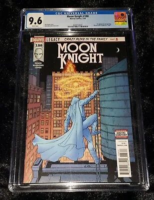 Buy MOON  KNIGHT # 188 CGC 9.6 (2018)   1st  APPEARANCE  OF SUN KING  KEY Issue!!! • 52.25£