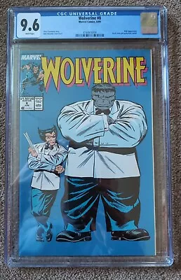 Buy Wolverine #8  - CGC 9.6 - Joe Fixit Hulk Tuxedo Cover -  Marvel Comics  (1989) • 180£