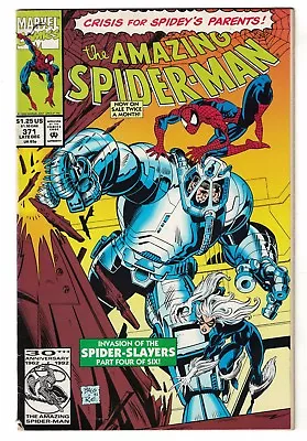 Buy Marvel Comics Spiderman  371 VFN 8.0 1993  Black Cat Appearance  • 9.74£