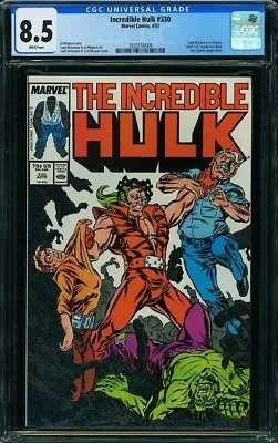 Buy Incredible HULK  #330 Gorgeous  High Grade!  CGC8.5  WHITE Pages  3833150009 • 34.86£