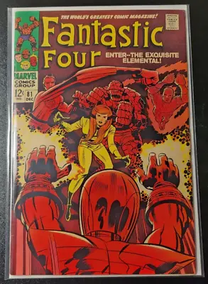 Buy Fantastic Four #81 Crystal Joins Wizard Appearance 1968 Stan Lee & Jack Kirby • 27.98£