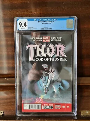 Buy Thor God Of Thunder #6 CGC 9.4 1st Cameo Of Knull • 100£