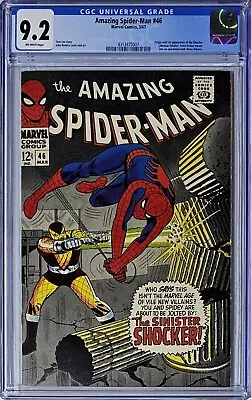 Buy Amazing Spider-Man #46 CGC 9.2 Marvel Comics 1967 1st Appearance Of The Shocker  • 1,817.17£