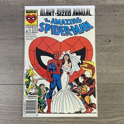 Buy Amazing Spider-Man (1963 1st Series) Annual #21 The Wedding Issue (VF/NM) • 18.20£
