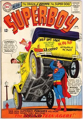 Buy Superboy 126 F/vf Origin Of Krypto Curt Swan George Papp Dc Silver Age 1966 Bin • 15.80£