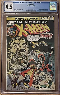 Buy X-men #94 Cgc 4.5 1975 Wp New X-men Begins And 5 X-men Comics • 252.99£