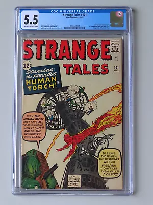 Buy Strange Tales #101 (1962) - CGC 5.5 - Silver Age Key - Human Torch Begins • 238.30£