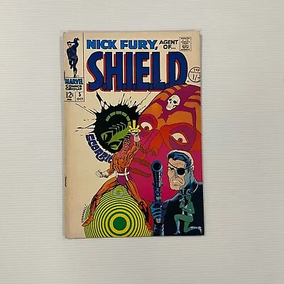 Buy Nick Fury Agent Of S.H.I.E.L.D  #5 1968 FN Cent Copy Pence Stamp Iconic Steranko • 55£