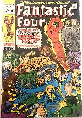 Buy Fantastic Four. # 100. Bronze Age 1970. Jack Kirby-cover.  Stan Lee.  Fn+ 6.5 • 52.99£