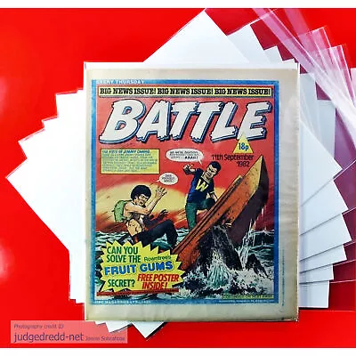 Buy BATTLE COMIC IPC MAGAZINES 11 9 1982 UK  1 Comic Bag And Board (Lot 291 # • 8.50£