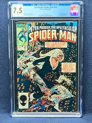 Buy Spectacular Spider-Man #90 Vol 1 Comic Book - CGC 7.5 - 1st Black Costume Title • 63.73£