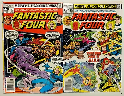 Buy Marvel Comic Bronze Age Key 2 Issue Lot Fantastic Four 182 183 Good Grade GD/VG • 0.99£
