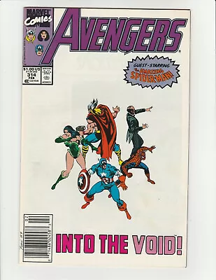 Buy Avengers #314 Marvel Comics 1990 Spider Man 8.0 Very Fine  Into The Void! • 9.42£