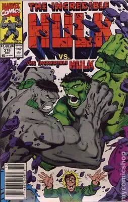 Buy Incredible Hulk #376N VG 1990 Stock Image Low Grade • 6.80£