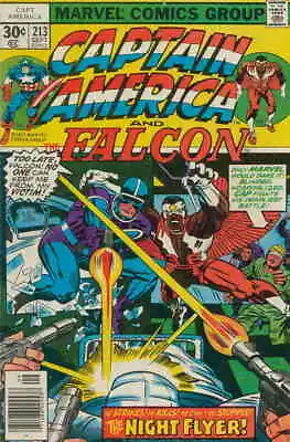 Buy Captain America (1st Series) #213 FN; Marvel | Jack Kirby - Falcon - We Combine • 8.03£