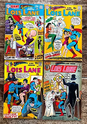 Buy DC Comics Lot X 4 - LOIS LANE, SUPERMAN'S GIRLFRIEND #95, 97, 99 & 108 -1970/VG • 15£