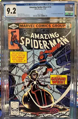 Buy Amazing Spider-Man #210 CGC 9.2 1st App Of Madam Web • 127.92£