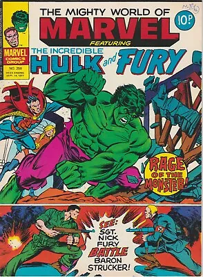 Buy The Mighty World Of Marvel Comic- Incredible Hulk And Fury - Issue 259 - 1977 • 2.30£